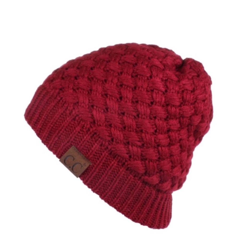 🌺5⭐️Basket Weave Ribbed Beanie - Picture 2 of 3
